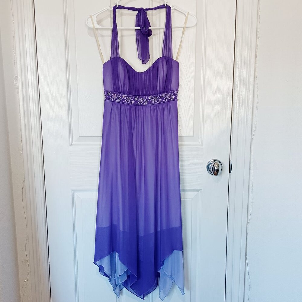 Purple Tie Back Fairy Homecoming Prom Dress by Speechless